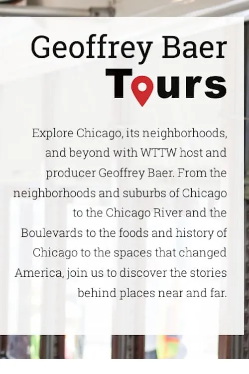 Chicago Tours with Geoffrey Baer (series)