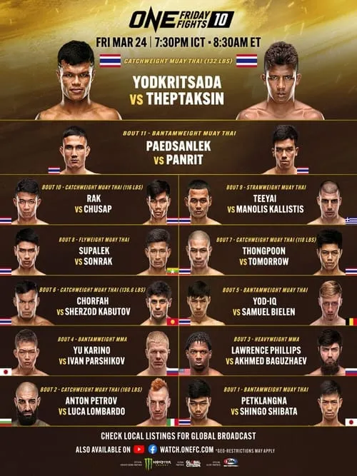 ONE Friday Fights 10: Yodkrisada vs. Thepthaksin (фильм)