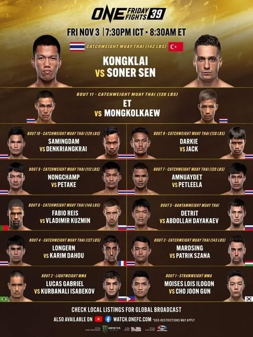 ONE Friday Fights 39: Kongklai vs. Sen (фильм)