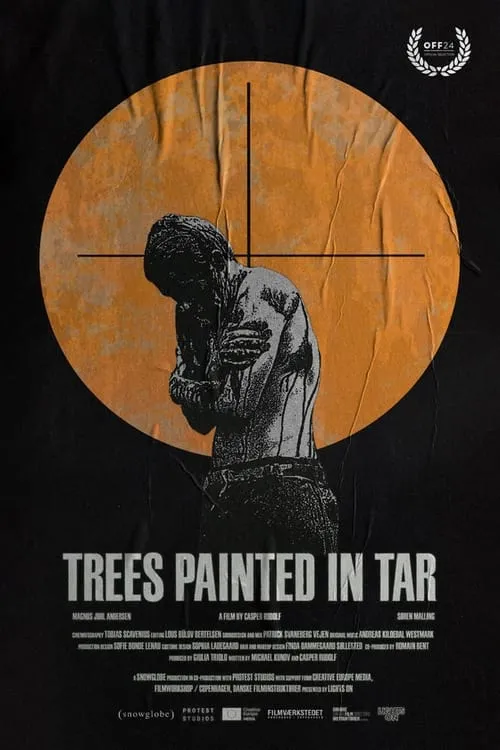 Trees Painted in Tar