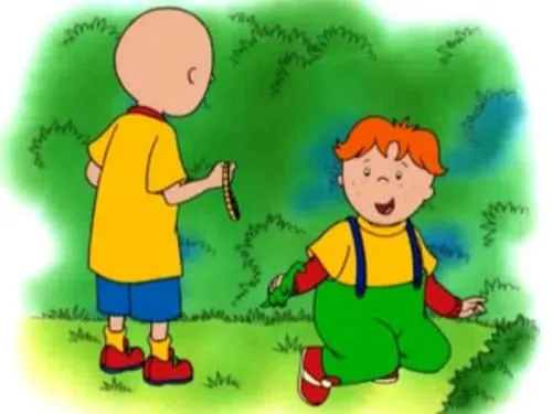 Caillou and Gilbert