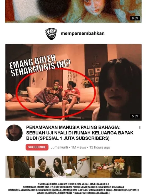 PENAMPAKAN MANUSIA PALING BAHAGIA: SEBUAH UJI NYALI DI RUMAH KELUARGA BAPAK BUDI (SPESIAL 1 JUTA SUBSCRIBERS) (movie)