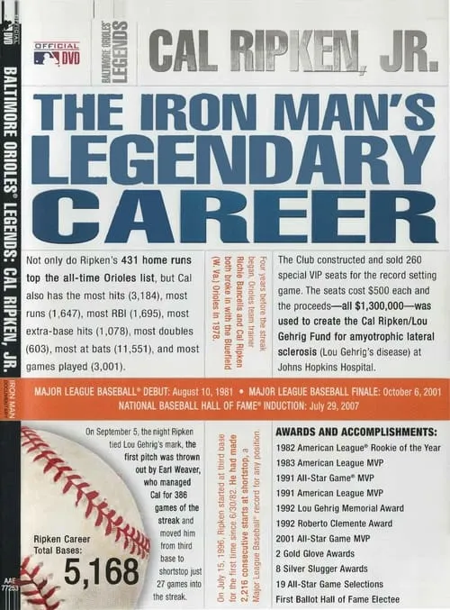 Baltimore Orioles Legends - Cal Ripken Jr. The Iron Man's Legendary Career (фильм)