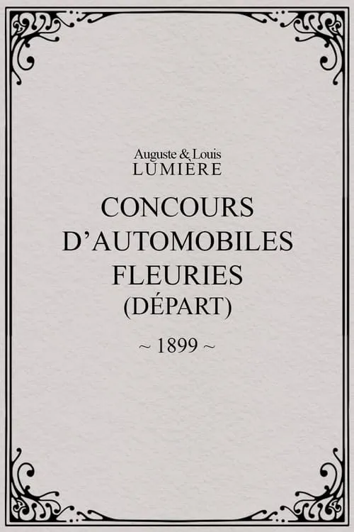 Fête de Paris 1899: Concours d'automobiles fleuries (movie)