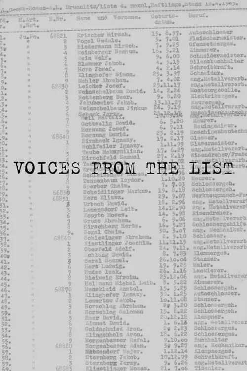 Voices from the List (фильм)
