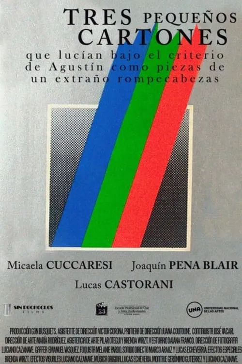 Three little cartons that looked under the criteria of Agustín as pieces of a strange puzzle (movie)