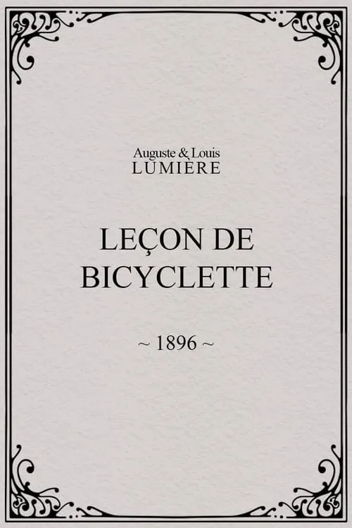 Leçon de bicyclette