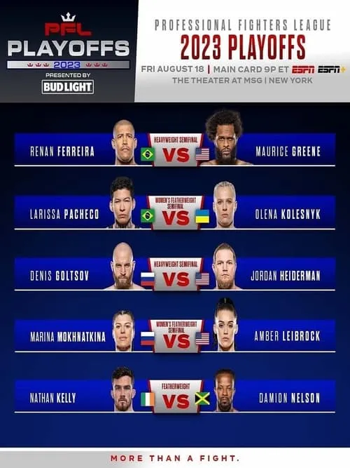 PFL Playoffs 2023: PFL 8 Ferreira vs. Greene (фильм)